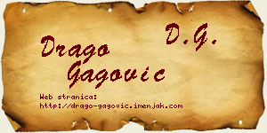 Drago Gagović vizit kartica